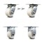 Service Caster 4 Inch Nylon Caster Set with Roller Bearing 2 Swivel Lock and 2 Rigid SCC SCC-35S420-NYR-BSL-2-R-2 - alternate 3